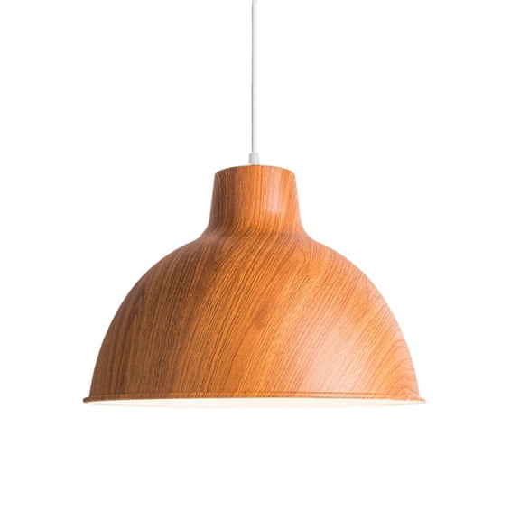 Simple Wood Pattern Metal Pendant Lighting for Over Kitchen Island Nordic Minimalism Hanging Light Fixture Adjustable Height Pendant Lamp Farmhouse Ceiling Chandelier for Dining Room Table