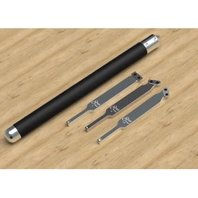 Simple Woodturning Tools Carbide Scraper Set of 3 with Comfortable handle for Wood Lathe