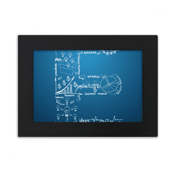 Simple Work Brainstorm Data Curve Illustration Desktop Photo Frame Ornaments Picture Art Painting