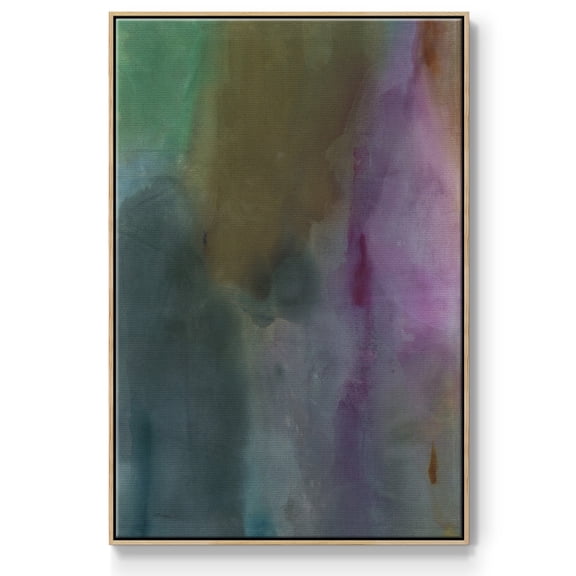 Simple Yet Affecting Framed Premium Gallery Wrapped Canvas - Ready to Hang - 17 x 25 - Natural Wood Floating Frame