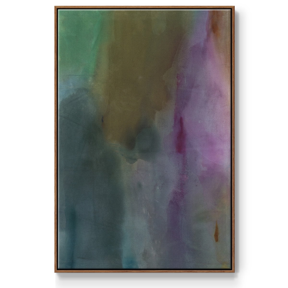 Simple Yet Affecting Framed Premium Gallery Wrapped Canvas - Ready to Hang - 17 x 25 - Walnut Floating Frame