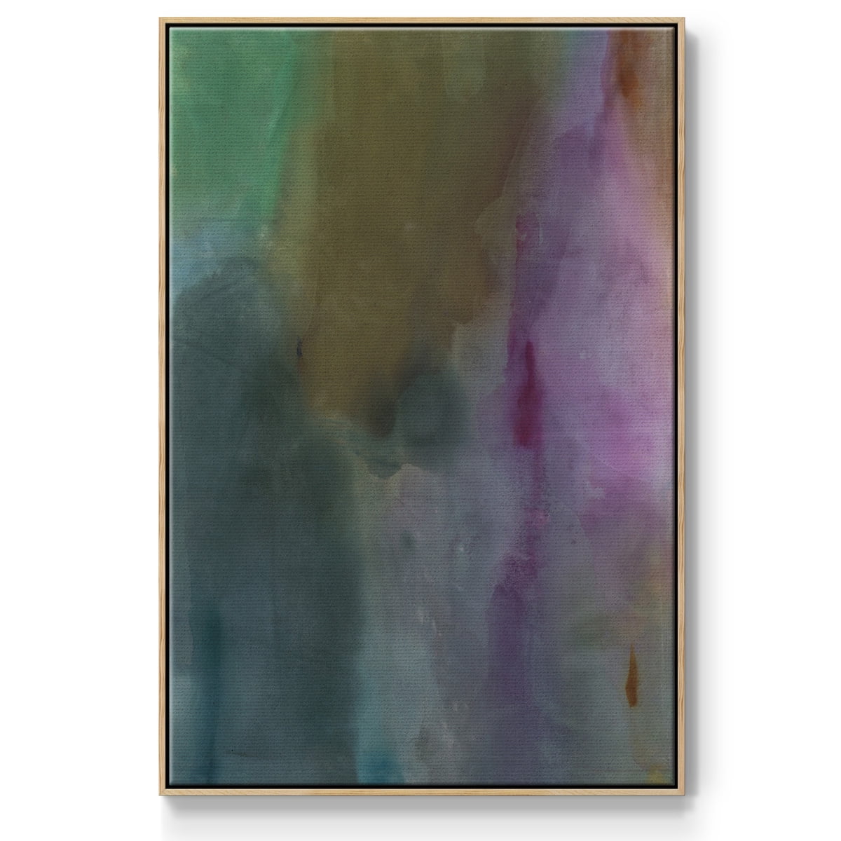 Simple Yet Affecting Framed Premium Gallery Wrapped Canvas - Ready to Hang - 27 x 41 - Natural Wood Floating Frame