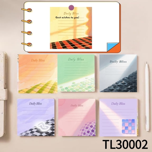 Simple Yet Practical Sticky Notes (3.543.54 inches),100-pack with105 Various Emoticon Stickers,Whimsical Fry Adventures on Every Page