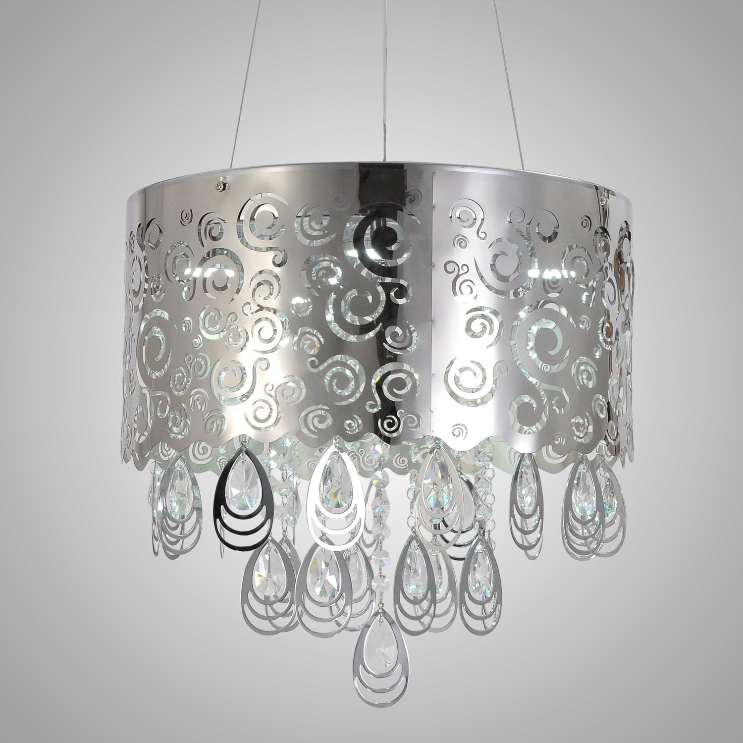 Simple and elegant modern crystal chandelier ceiling light