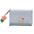 thumbnail image 1 of Simple and fresh purse stylish student coin purse cute wallet-blue, 1 of 5