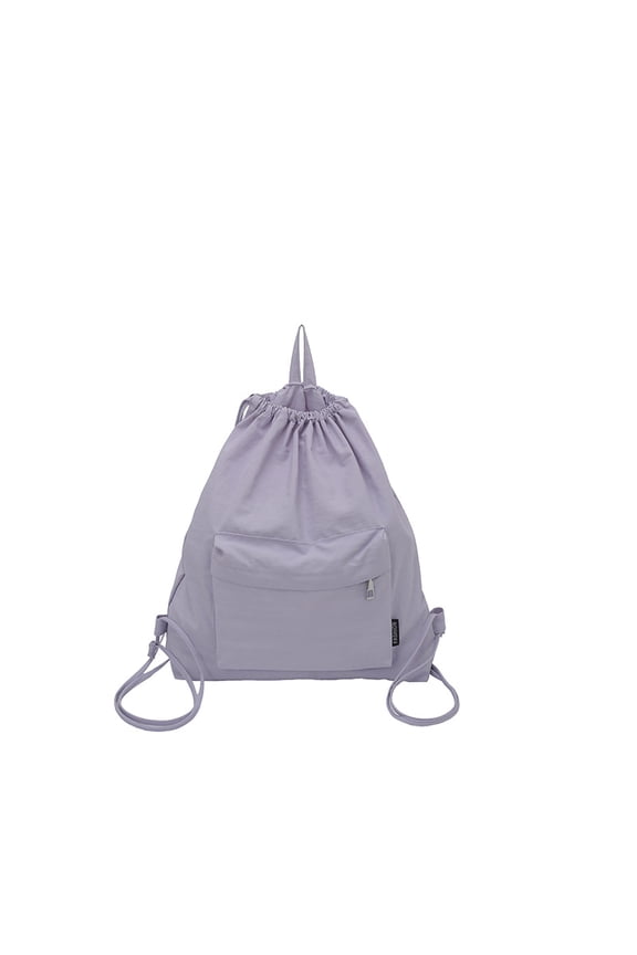 Simple and lightweight backpack, commuter backpack, drawstring pocket, casual sports backpack