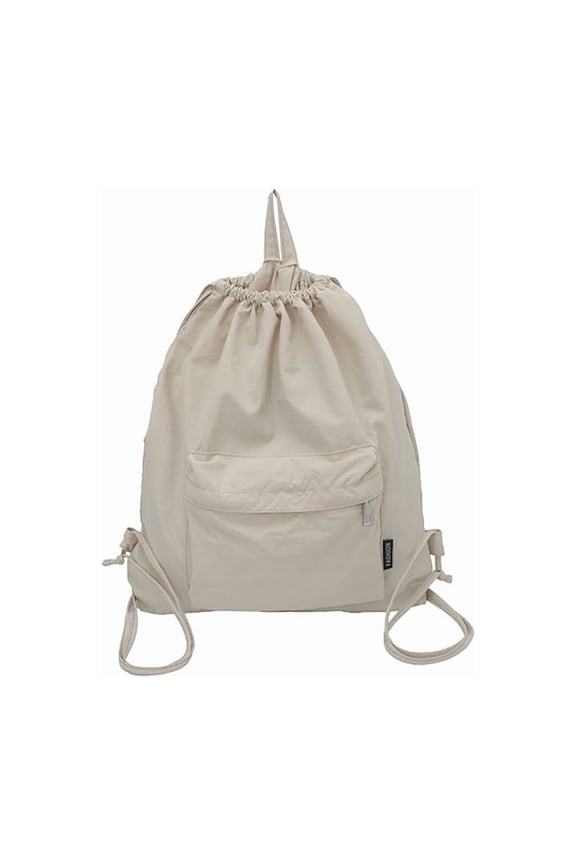 Simple and lightweight backpack, commuter backpack, drawstring pocket, casual sports backpack