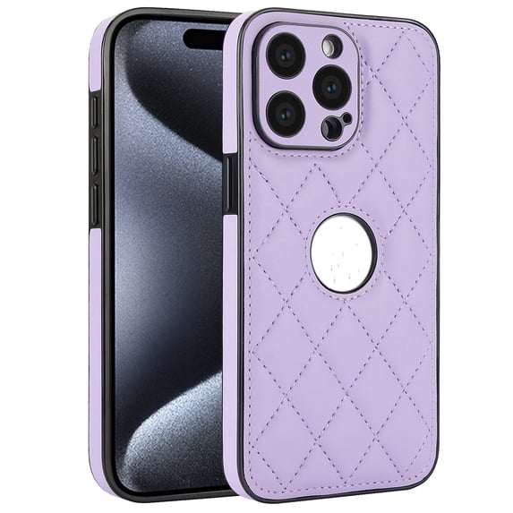Simple and stylish leather phone case for iPhone 13, fine hole protective cover