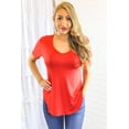 thumbnail image 1 of Simple as That V neck Tee, 1 of 3
