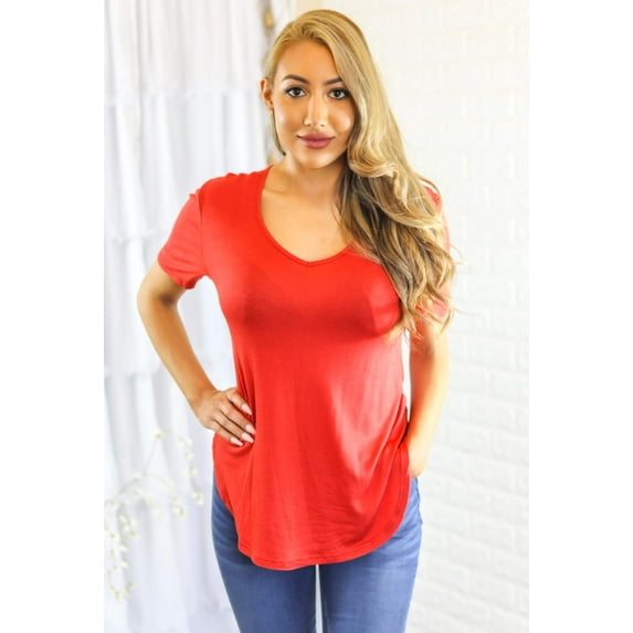Simple as That V neck Tee