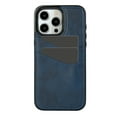 thumbnail image 1 of Simple business style leather phone case for iPhone 14 plus, card holder, 1 of 10