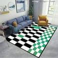 thumbnail image 1 of Simple checkerboard floor mat bedroom ins style bedside carpet living coffee table corridor home decoration, 1 of 5