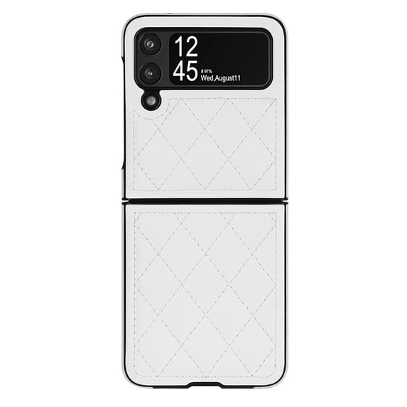 Simple fashion leather pattern phone case for Samsung Z flip3