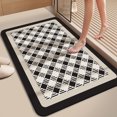 Simple light diatomaceous mud foot mat bathroom absorbent, nonslip