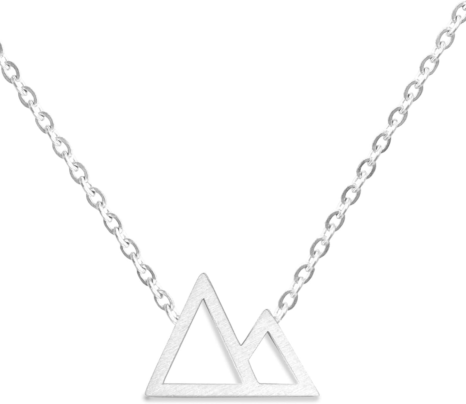 Simple mountain necklace for women nature lovers, skiers, hikers and 