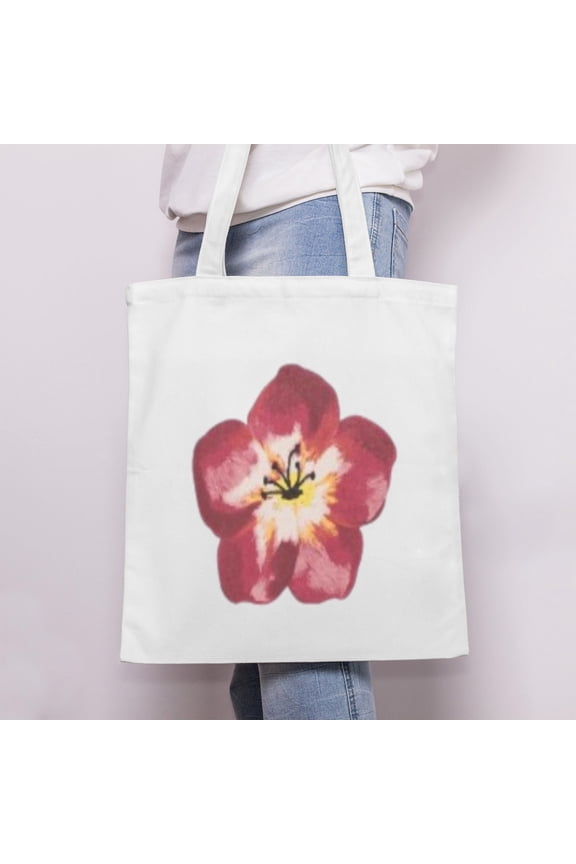 Simple pattern Customizable Eco-Friendly Canvas Tote Bag – Reusable Large Shoulder Bag for Shopping, Travel & Daily Use 13.8*15.7in/35*40cm