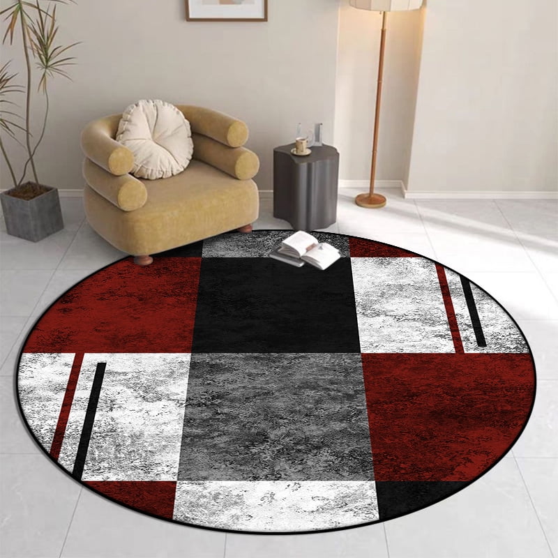 Simple ration Geometry Round Rugs Living Room Light Luxury Rug Home ...