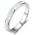thumbnail image 1 of Simple single-circle opal ring, 1 of 7