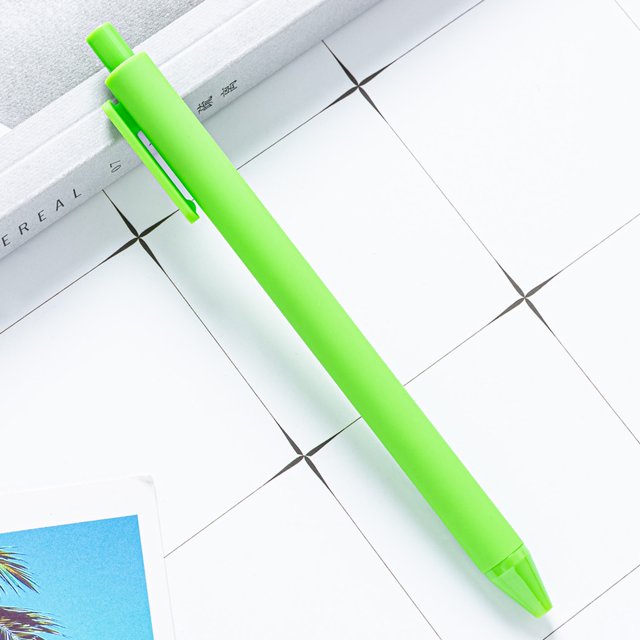 Simple small and fresh candy color plastic pen for students. Cute examination ballpoint pen with