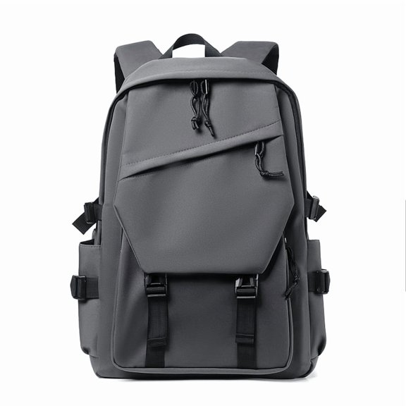 Simple solid color backpack, travel backpack, plenty of storage space, very suitable for commuting, work and going out.