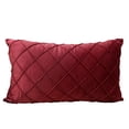 thumbnail image 1 of Simple solid color rectangular pillowcase with striped pattern, 1 of 6