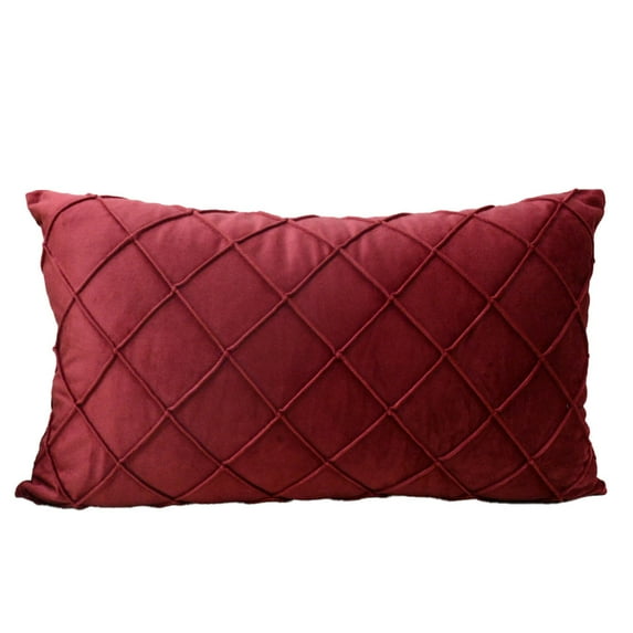 Simple solid color rectangular pillowcase with striped pattern