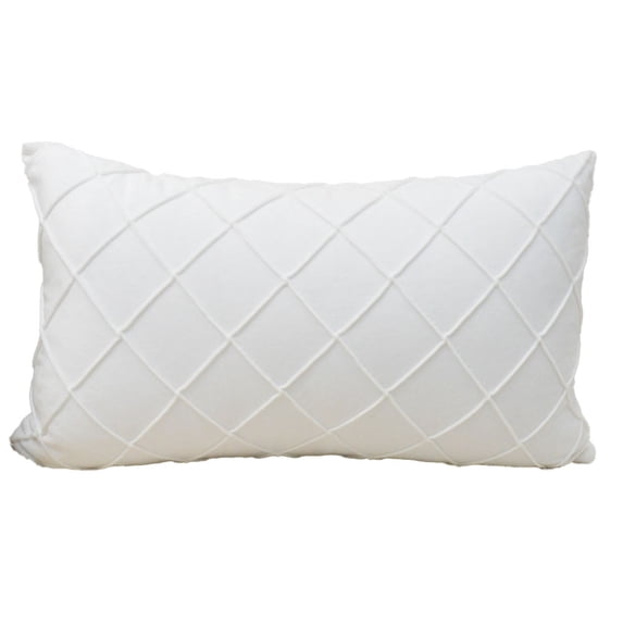 Simple solid color rectangular pillowcase with striped pattern