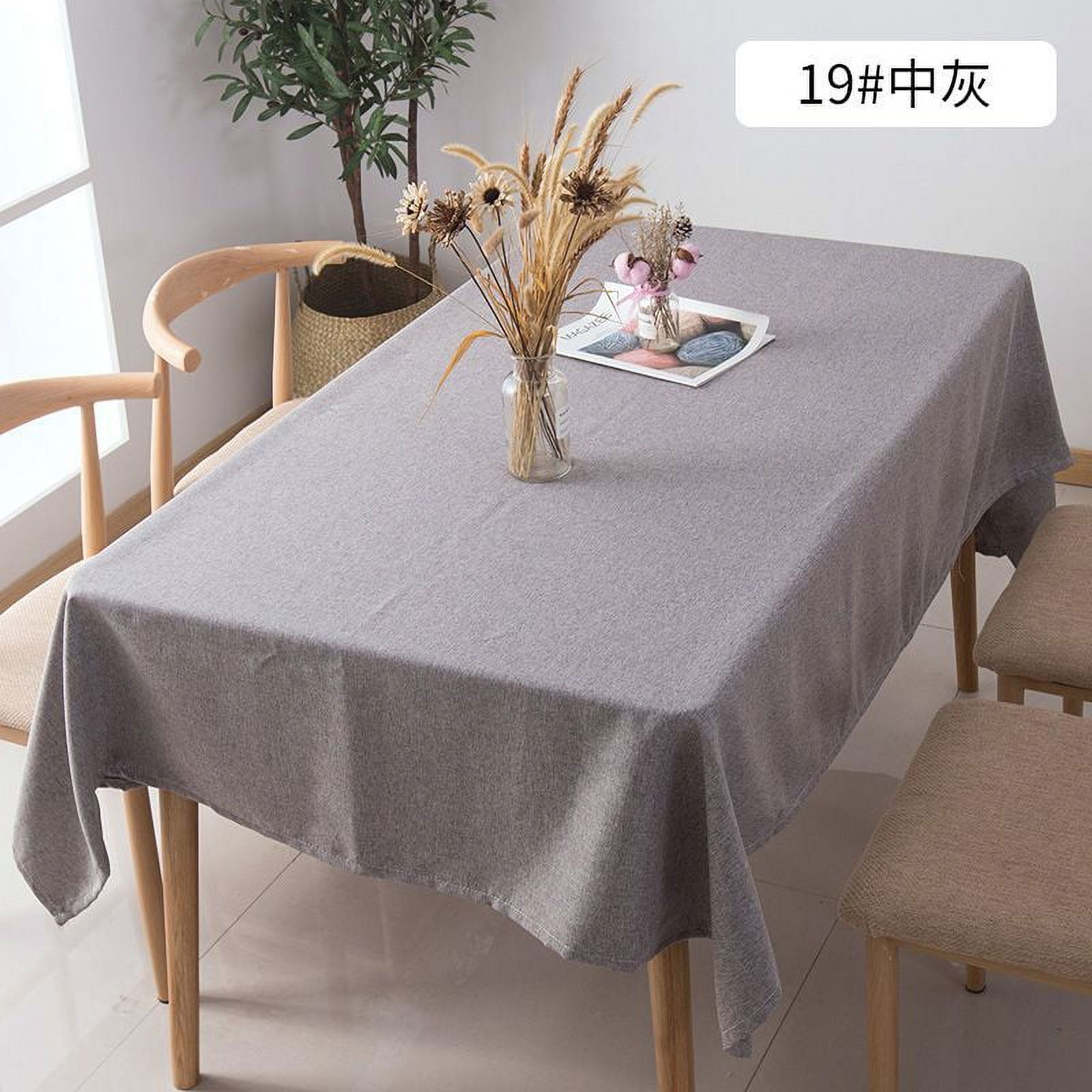 Simple style solid color tablecloth Chinese style student style dining