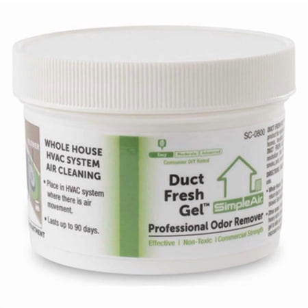 SimpleAir Duct Fresh Gel - HVAC Air Freshener, Cleaner, Deodorizer Non Toxic for Odor Block, Small