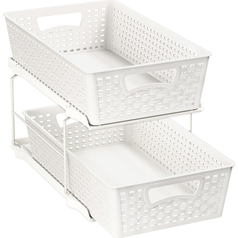 Dropship 2 Pack Under Sink Organizers And Storage Bathroom Organizer Under  Sink, Pull Out Cabinet Organizer For Kitchen Bathroom Sink Storage, WHITE  to Sell Online at a Lower Price