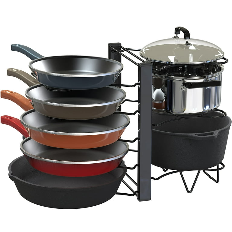 SimpleHouseware Kitchen Cabinet Pan and Pot Lid Organizer Rack Holder