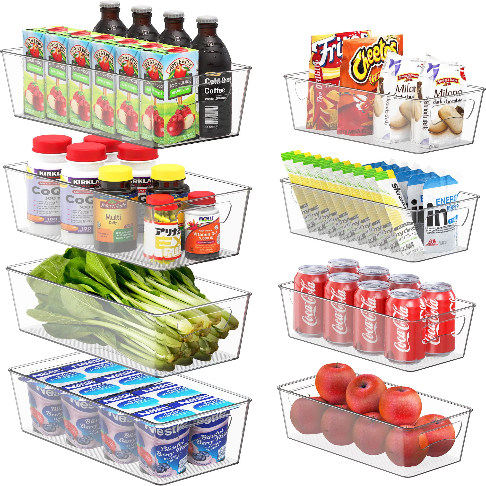 Simple Houseware Freezer Storage Organizer, Set of 8 (4Medium