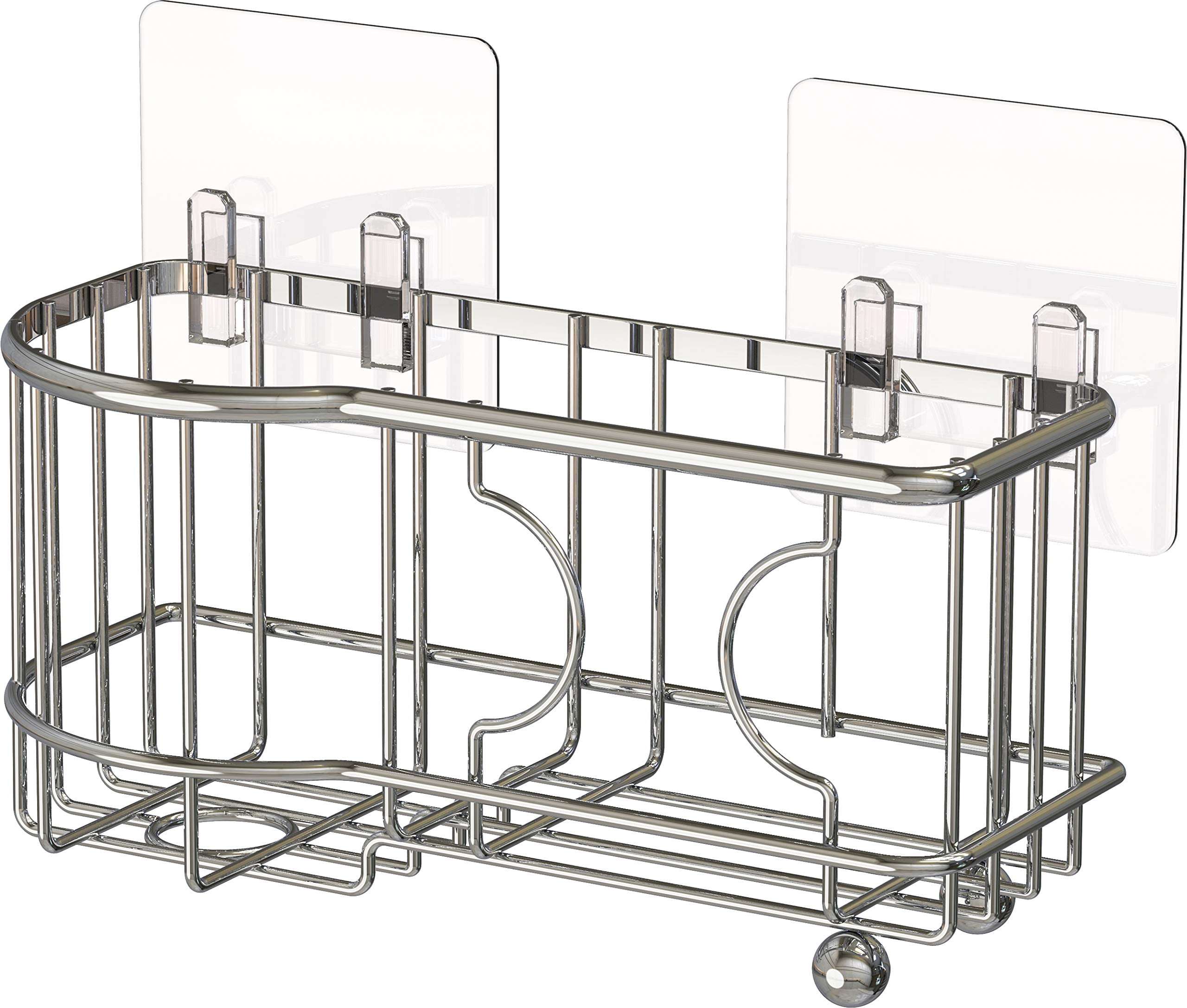 SimpleHouseware Kitchen Sponge, Scrub Brush, Scrubber Organizer, Dish Storage with Adhesive