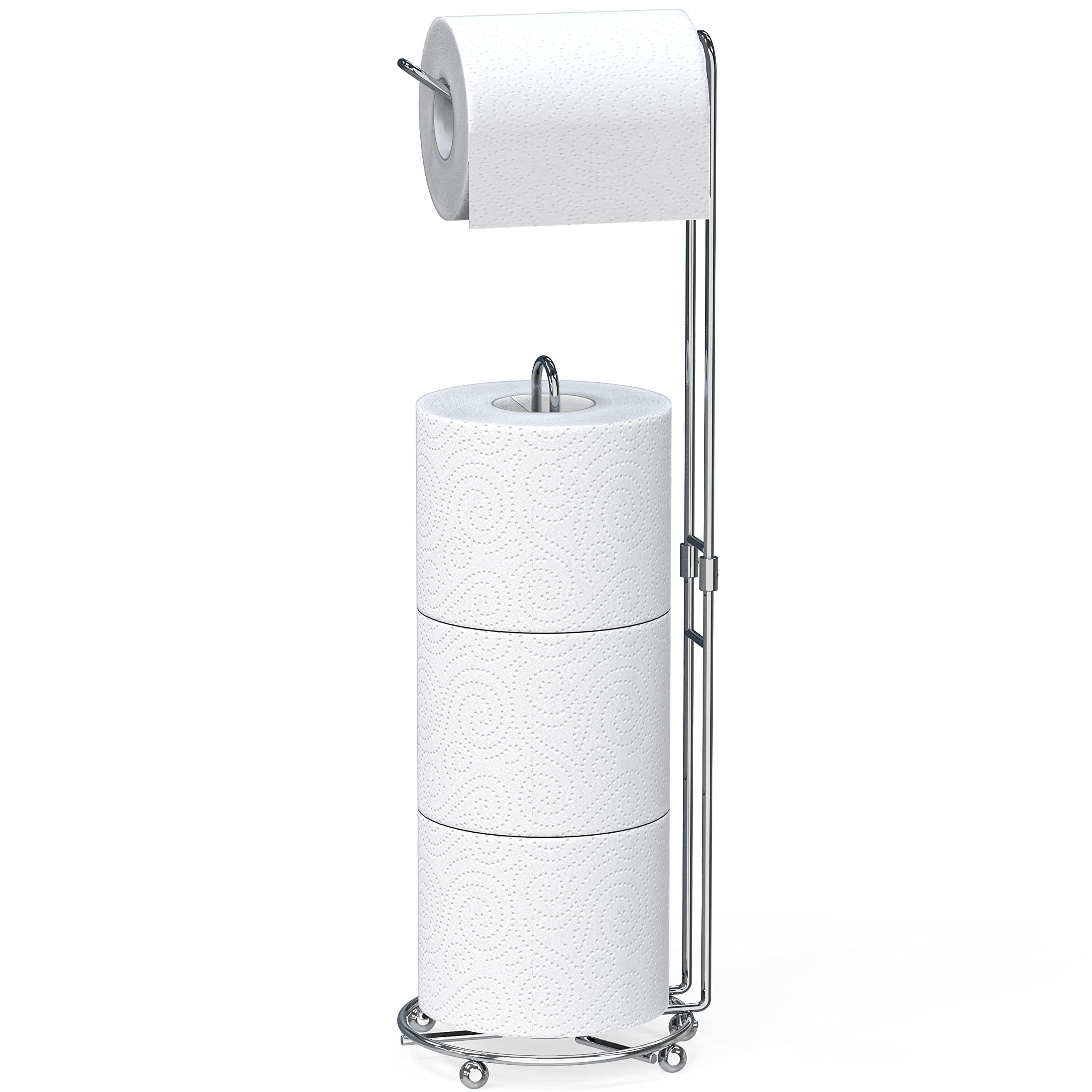 SimpleHouseware Toilet Paper Stand Holder Bathroom Tissue Storage ...