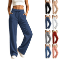 thumbnail image 1 of SimpleJoyi Womens Drawstring Sweatpants High Rise Wide Leg Pants with Pockets Loose Fit Casual Daily Trousers, 1 of 8