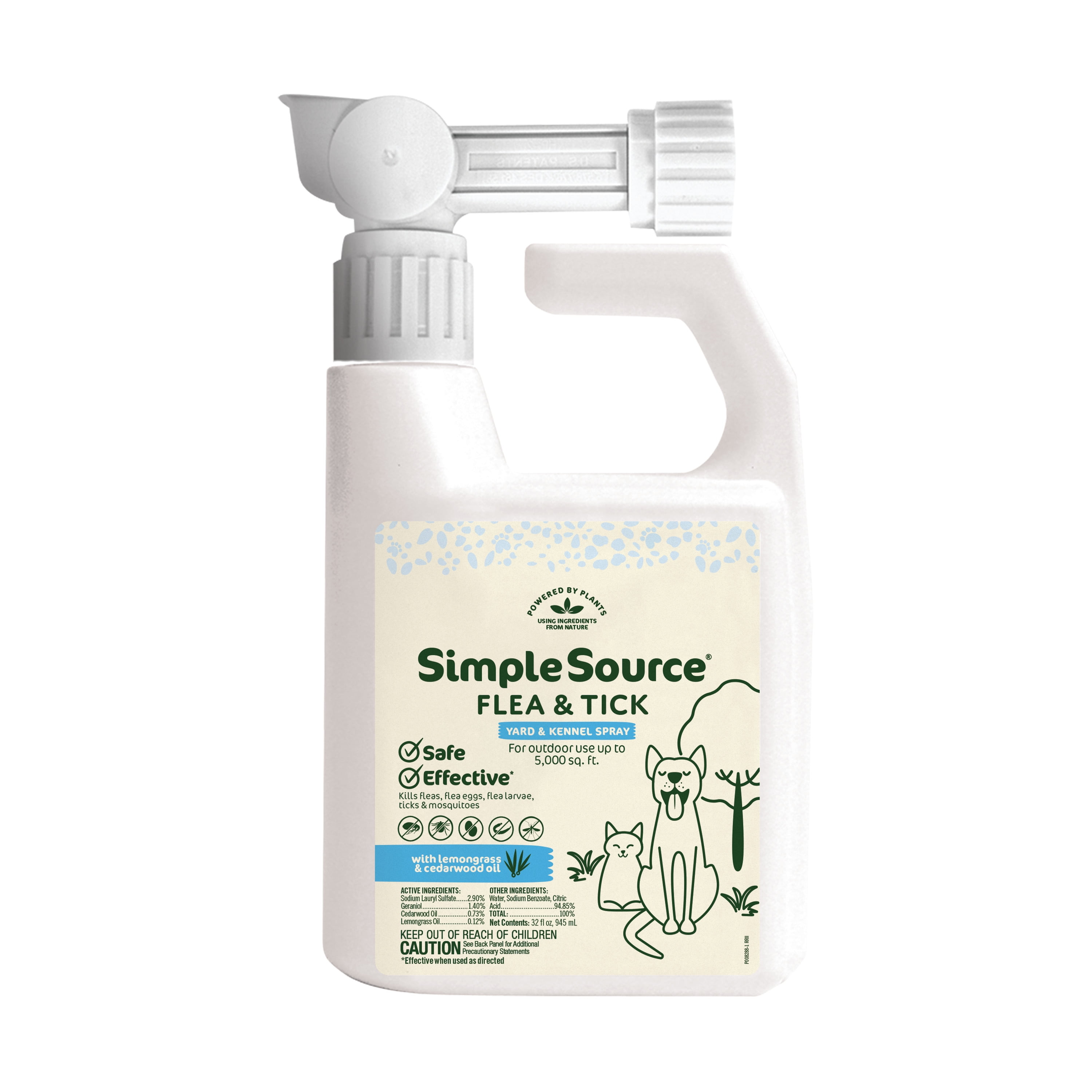 SimpleSource Flea Tick Yard Kennel Spray Kills Fleas Flea