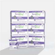 Simpleaf Flushable Lavender Single Pack Wet Wipes - Paraben & Alcohol Free - Hypoallergenic & Safe for Sensitive Skin - Soothing Aloe Vera & Vitamin E Formula - 6 Pack- 180 Count Total