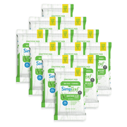 Simpleaf Flushable Wet Wipes | Eco- Friendly, Paraben & Alcohol Free | Hypoallergenic & Safe for Sensitive Skin | Soothing Aloe Vera & Vitamin E Formula | (25-Count) 12 Pack - Bundle and Save