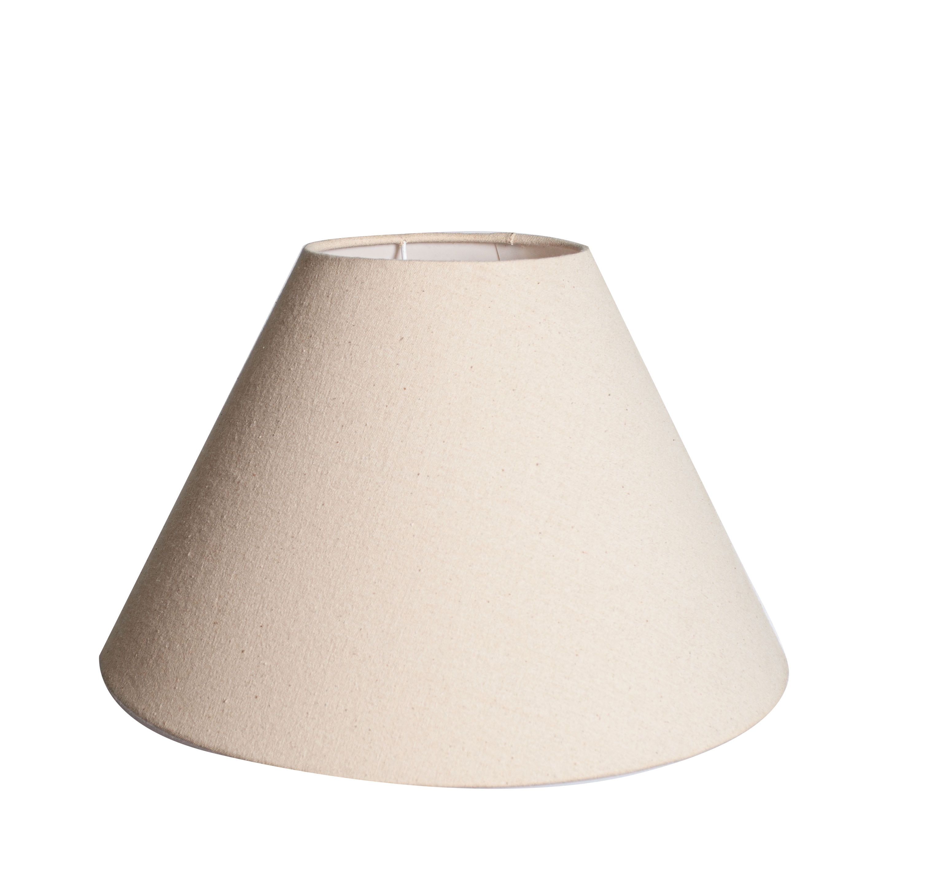 Simplee Adesso Beige Fabric Uno Lamp Shade, 10"H x 15"D, Transitional, Adult Office or Dorm Room Use
