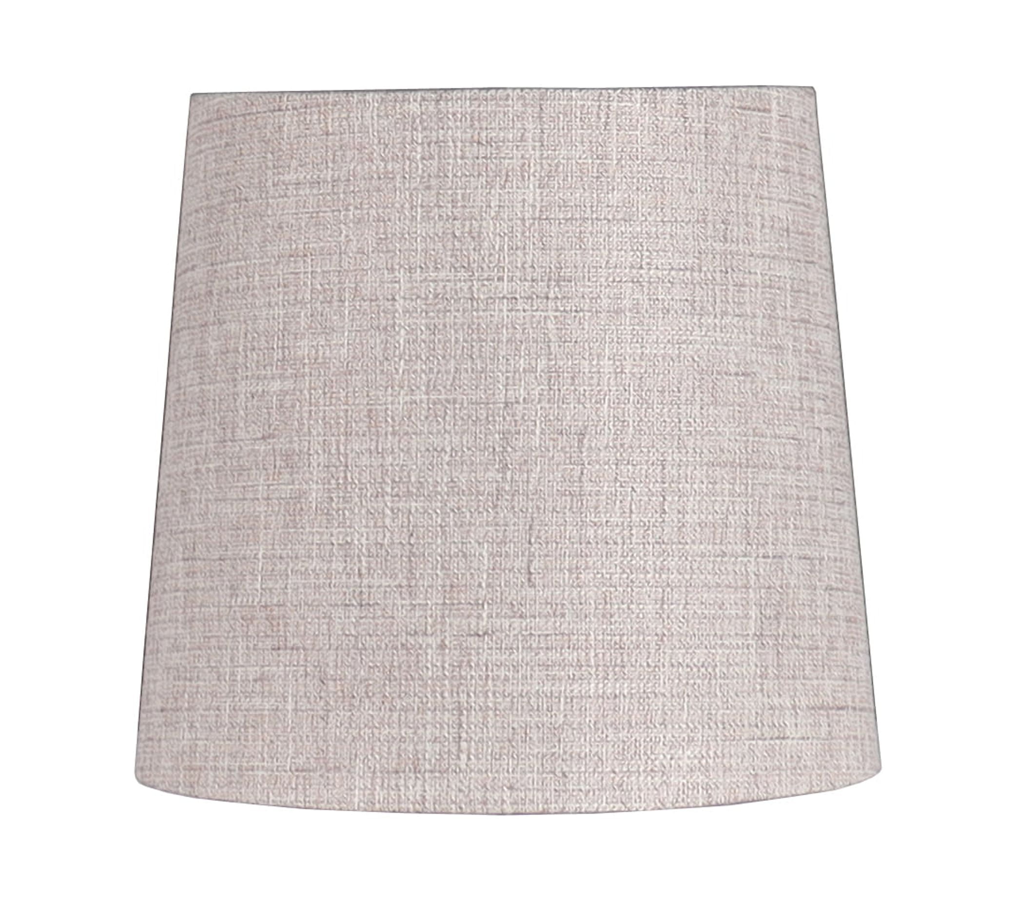 Simplee Adesso Beige Fabric Uno Lamp Shade, 11"H x 12"D, Transitional, Adult Office Or Dorm Room Use