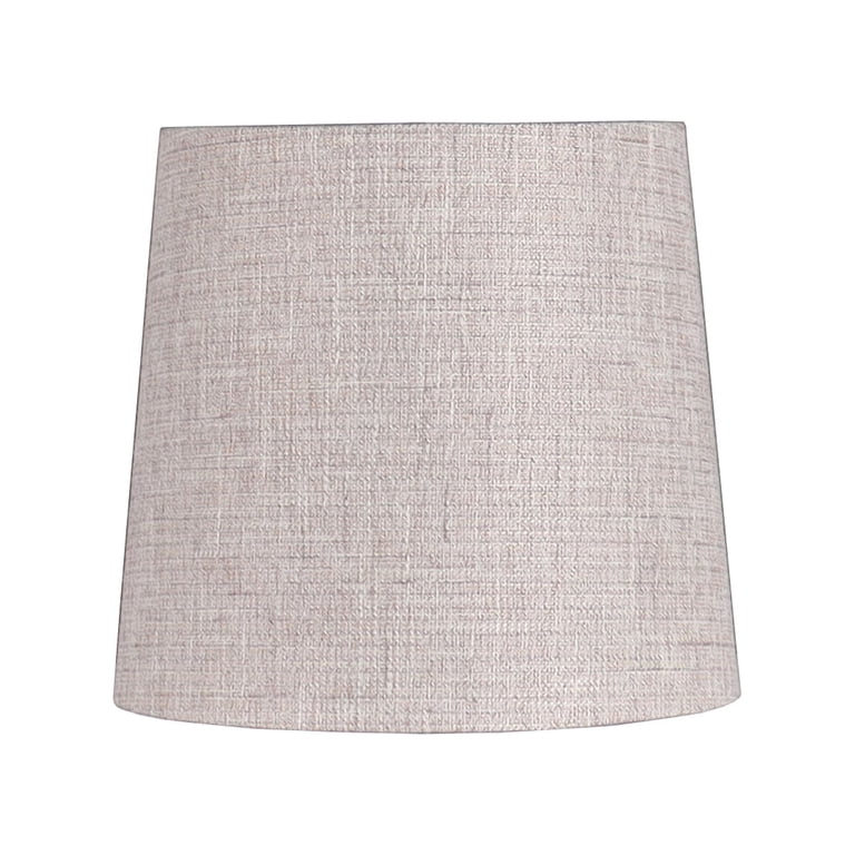 Simplee Adesso Beige Fabric Drum Lampshade, 11H x 12D