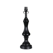 Simplee Adesso Black 18.75" Height Table Lamp Base, AC Outlet, Metal, Transitional Design, Any Room