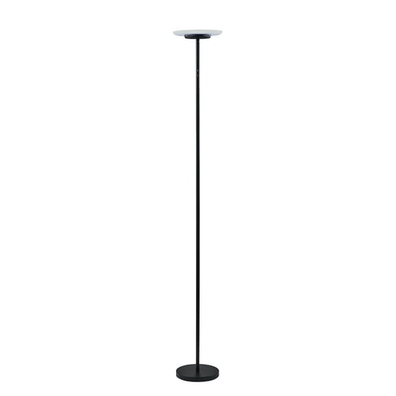 Simplee Adesso Brand RGB Black Floor Lamp, 6 Different Automatic Color Change, Modern Design, New