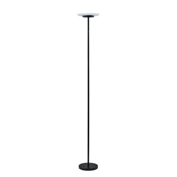 Simplee Adesso Brand RGB Black Floor Lamp, 6 Different Automatic Color Change, Modern Design, New