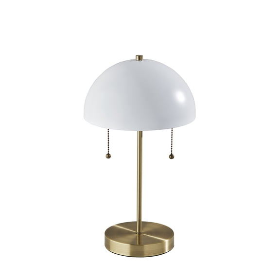 Simplee Adesso Dome Table Lamp, Antique Brass