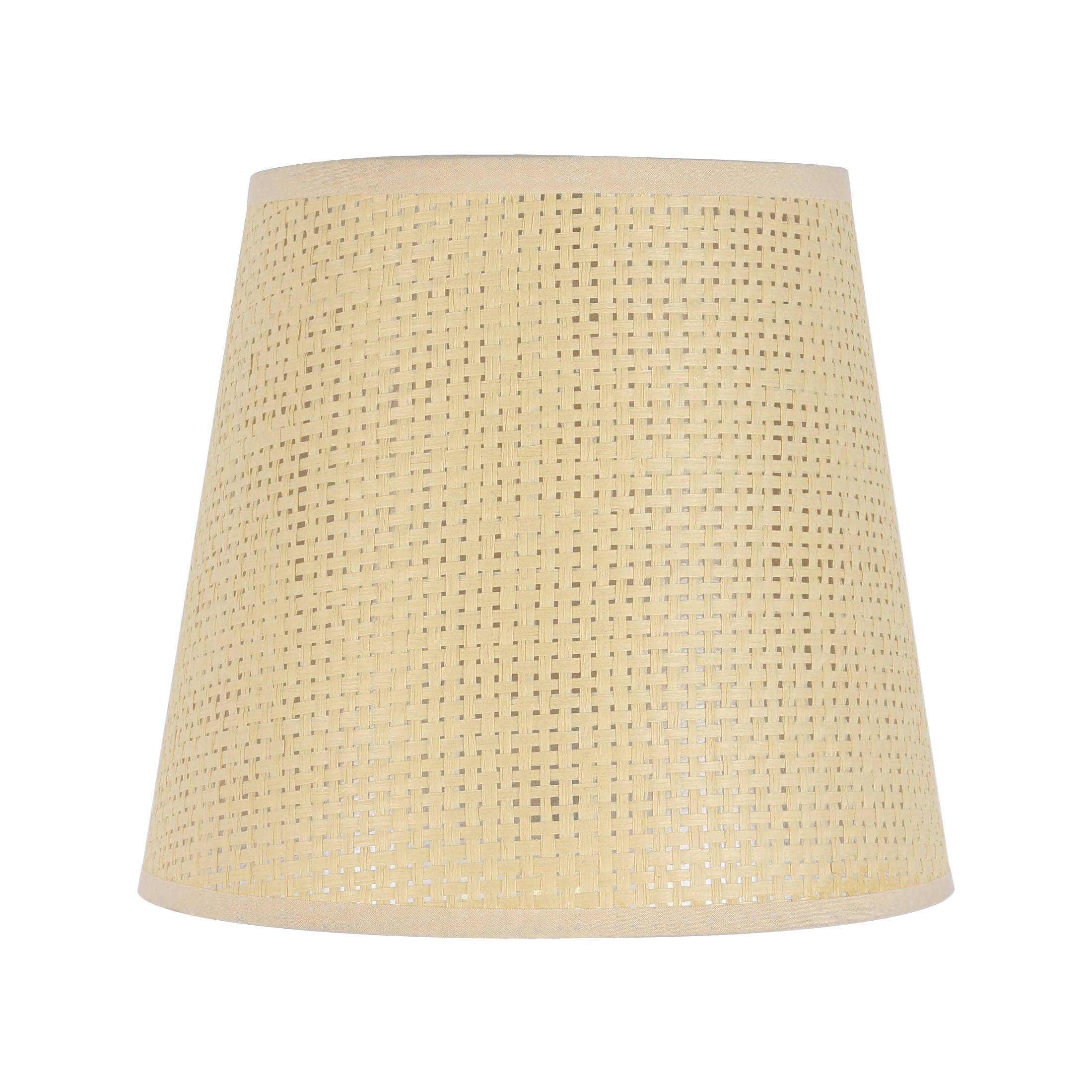 Simplee Adesso Rattan Paper Uno Mod Drum Lamp Shade, 8.5"H x 9.5"D, Adult Use, Dorm Room Use