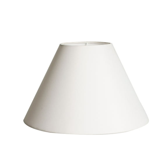 Simplee Adesso White Fabric Uno Lamp Shade, 10"H x 15"D, Transitional Style, Adult Office, Dorm Room