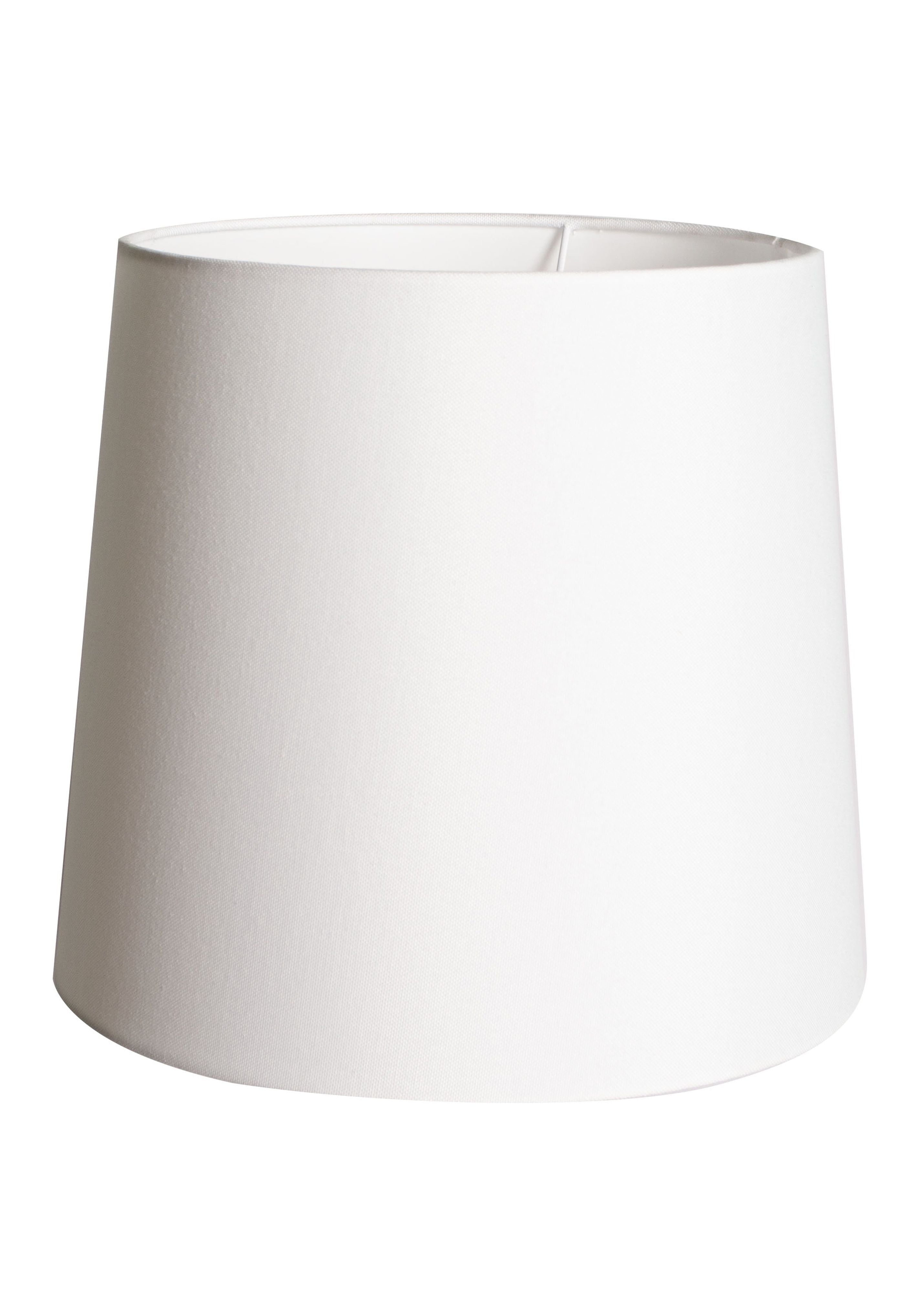 Simplee Adesso White Fabric Uno Lamp Shade, 11"H x 12"D, Transitional, Adult Office or Dorm Room Use