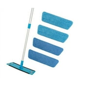 Simplee Cleen Microfiber Mop Kit with FOUR 4 Microfiber Pads 2 dust and 2 wet pads