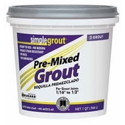 Custom Building Products SimpleGrout Pre-Mixed Grout - Unsanded, Easy to Clean - 1 Qt, Haystack